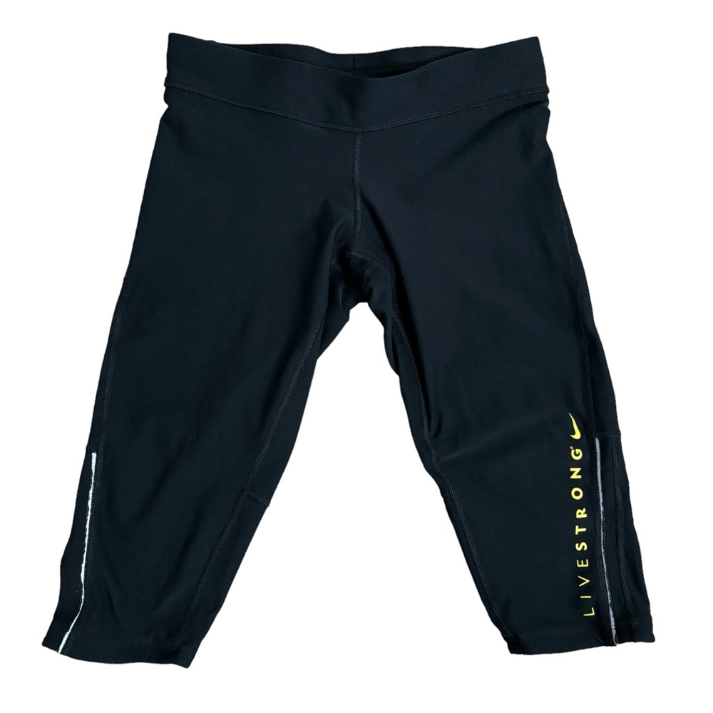 Nike Livestrong Capri Cropped Leggings Dri Fit Bottoms Drawstring Women’s Size S